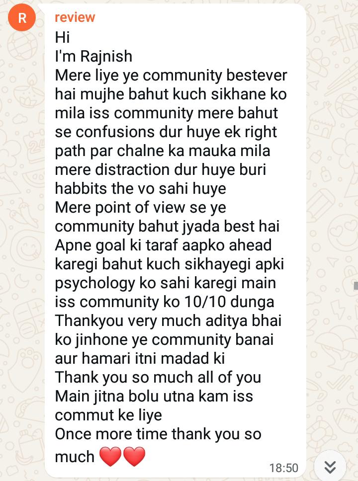 Member review screenshot